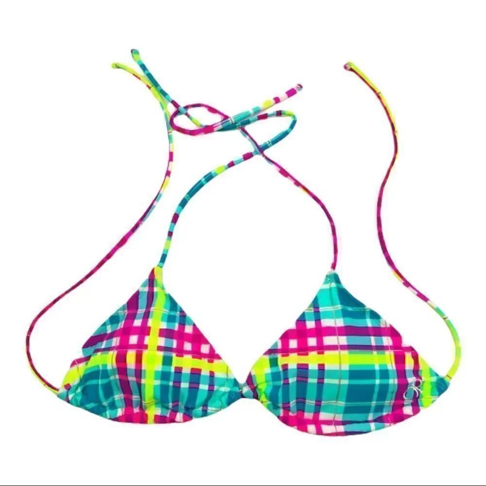 OPβBrightβColoredΒ TriangleβBikiniβTopβSzβS